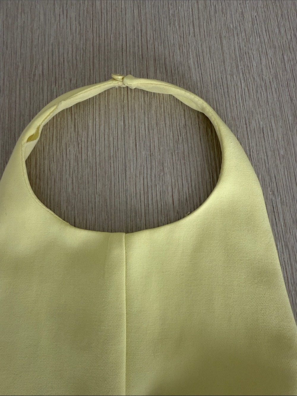 Zara Pale Yellow Halter Peplum Camisole - Picture 2 of 15